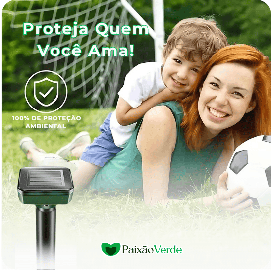 Espanta Pombo SENTRIK Repelente Solar Ultrassônico – Paixão Verde