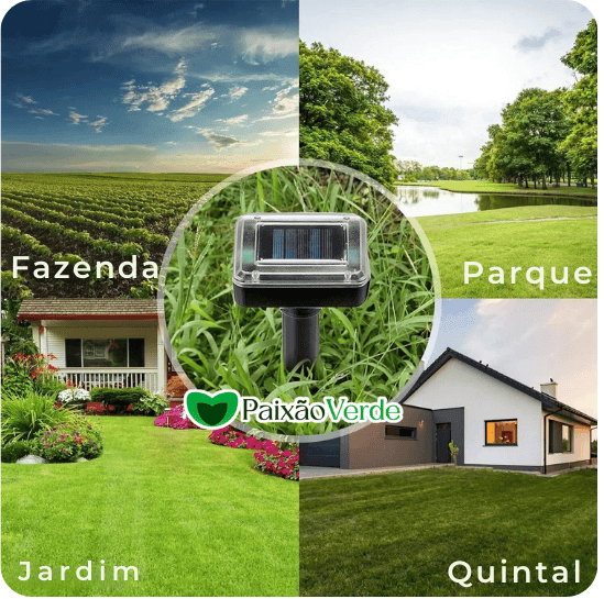 Espanta Pombo SENTRIK Repelente Solar Ultrassônico – Paixão Verde